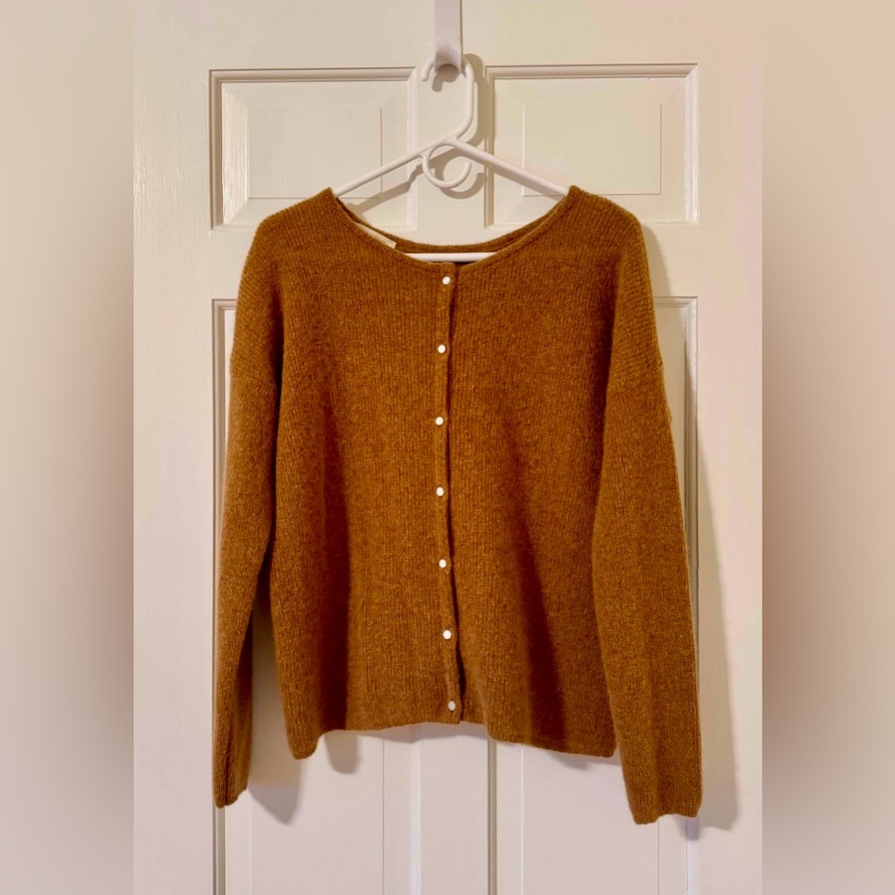 Sézane Gaspard Cardigan size Medium in Camel - Picture 4 of 6